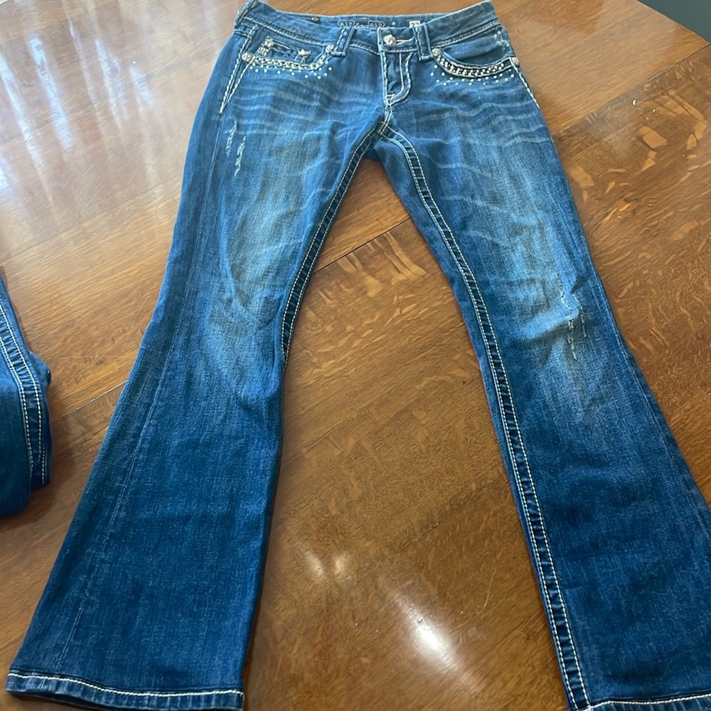 Miss Me Bootcut Distressed Jeans Size 27